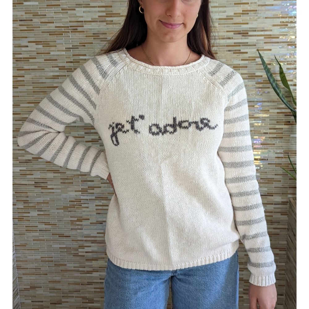 Anthropologie Je T'adore Knit Jumper Sweater M